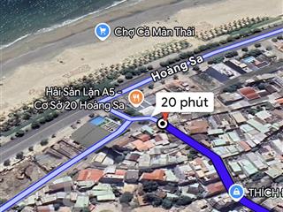 Đất 3 mặt kiệt đường hoàng sa , kiệt oto , sát bãi tắm mân thái  diện tích 98m2 ngang 15m