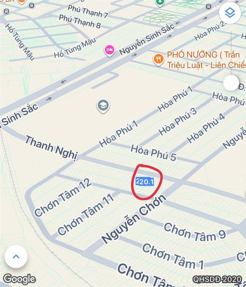 Đất mặt tiền đường thanh nghị , gần nguyễn sinh sắc , đường rộng 10,5m vỉa hè 5m ngay khu e