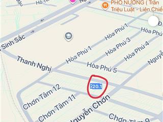 Đất mặt tiền đường thanh nghị , gần nguyễn sinh sắc ,  đường rộng 10,5m vỉa hè 5m ngay khu e