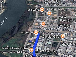 Lô góc 183m2 đường 7,5m bùi thiện ngộ, hòa xuân,  diện tích  183m2 ( ngang 9,4m x dài 20m)