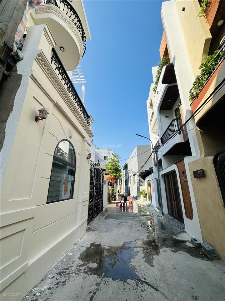 Nhà 3 tầng kiệt otok408/.. tôn đức thắng .
 diện tích 60m2 ngang 8m ( oto ngủ trong nhà )