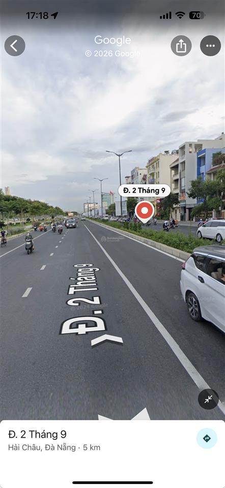 4 tầng đường 2/9 trung tâm hải châu . 250m2 ngang 10m kẹp cống.