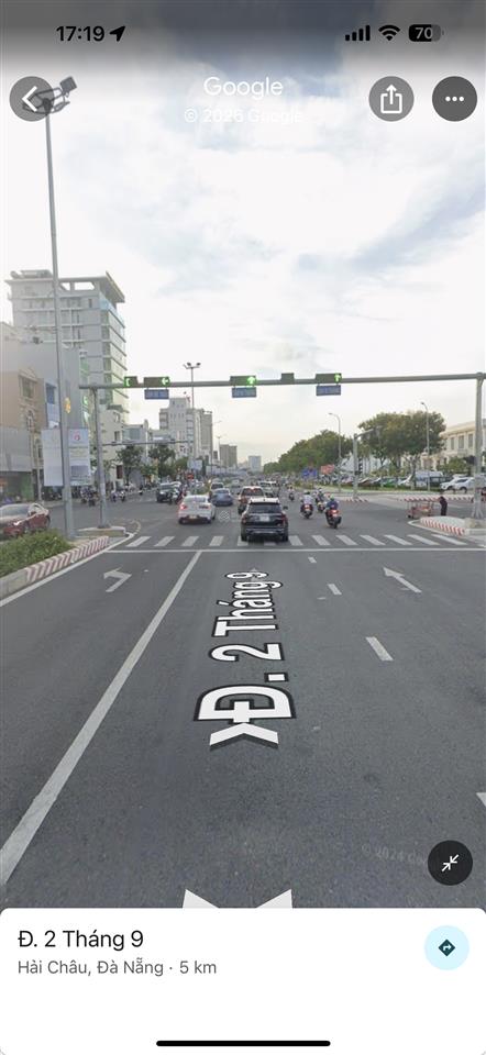 4 tầng đường 2/9 trung tâm hải châu . 250m2 ngang 10m kẹp cống.