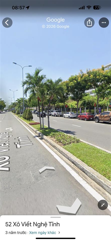 Đất 2 mặt tiền trước sau xô viết nghệ tỉnh . hải châu . đối diện đại học đông á  kiến trúc