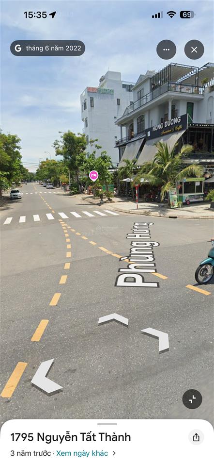 Hàng hiếm. góc 2 mt đường 10m5 phùng hưng. thông biển nguyễn tất thành. dt 310m2 ngang 15m