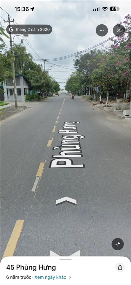 Hàng hiếm. góc 2 mt đường 10m5 phùng hưng. thông biển nguyễn tất thành. dt 310m2 ngang 15m