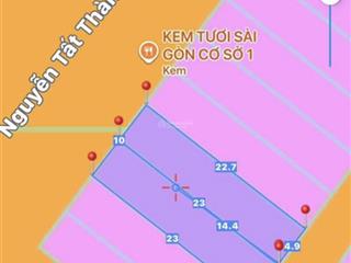 Cặp nguyễn tất thành . view dự án đa phước . xây cao tầng . dt 230m2 ngang 10m . giá gả nhanh 31