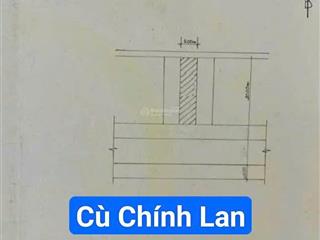 Đất đường 5m5 cù chính lan , song song điện biên phủ . dt 100m2 ngang 5m . gi á 7,6xx tỏi