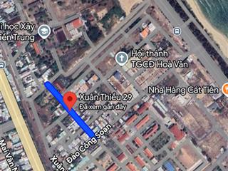 Lô góc 2 mt đường xuân thiều 29 . song song nguyễn tất thành  diện tích 110m2 ngang 5m5
