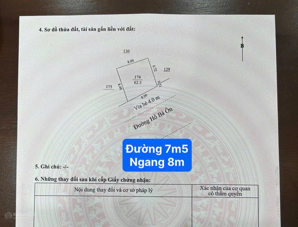 Rẻ , đẹp đất đường 7m5 hồ bá ôn , hoà minh . dt 63m2 ngang 8m . gia 4.3xx tỏi