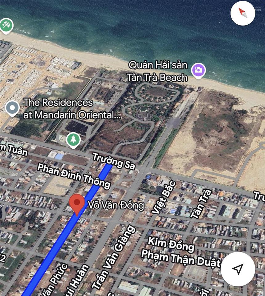 Lô góc võ văn đồng và phan đình thông, dt 125m2 ngang 6m5, sát bãi tắm tân trà, giá bán 11tỷ790