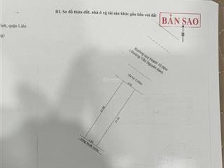 Đất đường 10m5 trần nguyên đán . song song biển nguyễn tất thành  dt  95m2 ngang 4m5 .