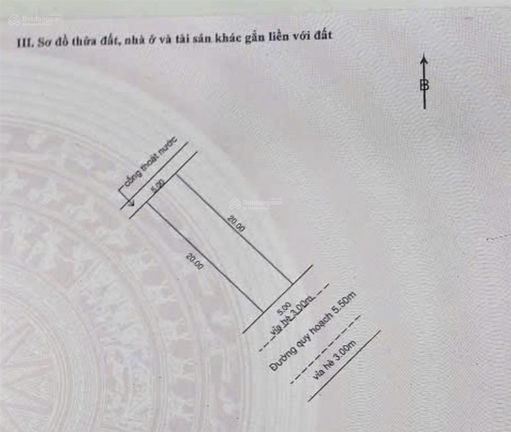 Đất đường 5m5 an ngãi 9 . khu tái định cư hoà sơn . dt 100m2 ngang 5m . hướng đông nam .