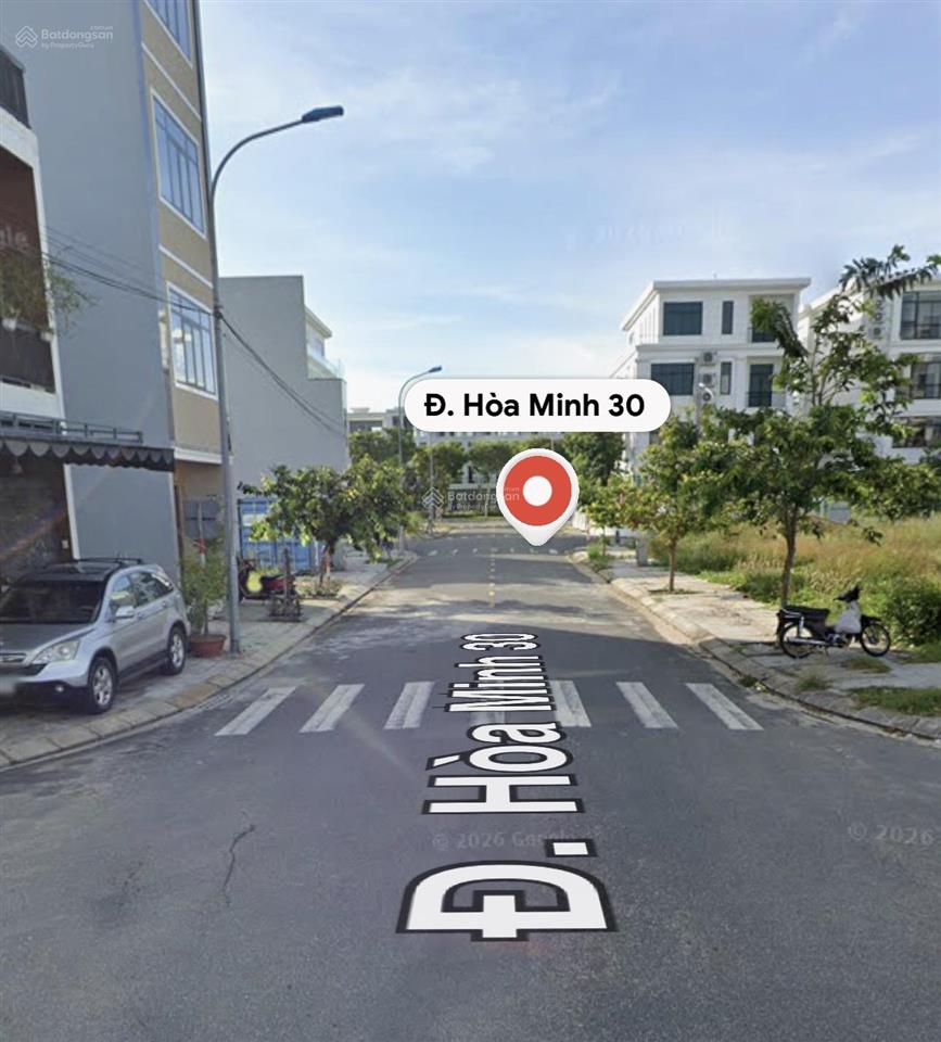 Lô góc 2 mặt tiền đường hoà minh 30 . sát biển nguyễn tất thành .  dt 227m2 ngang 11m hướng đ