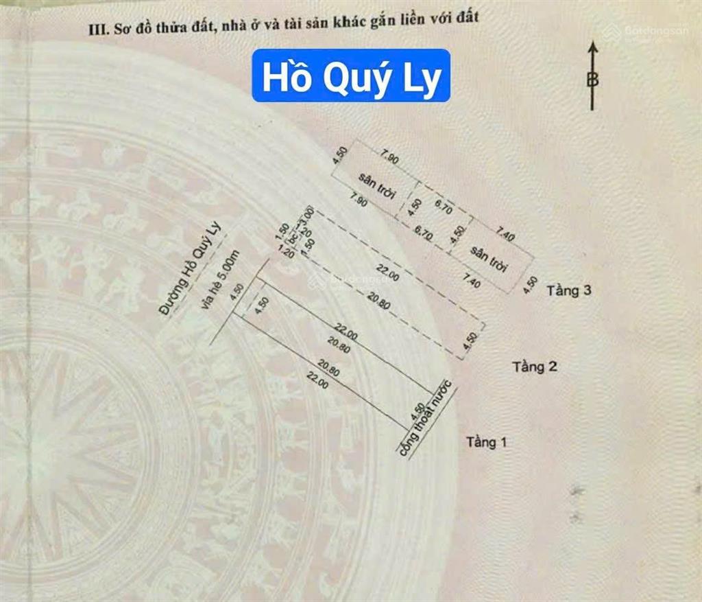 Nhà 3 tầng mặt tiền đương 10m5 hồ quý ly , gần nguyễn xí , trục thông biển nguyễn tất thành ,