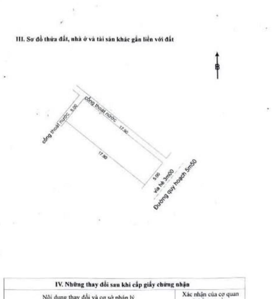 Đất đường 5m5 bàu mạc 20. dt 90m² ngang 5m kẹp cống, hướng đông nam, gả nhanh 4,8 tỷ