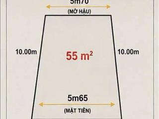Đất kiệt đường mẹ nhu, thanh khê, dt 55m2 ngang 5m7. gả nhanh 2.290