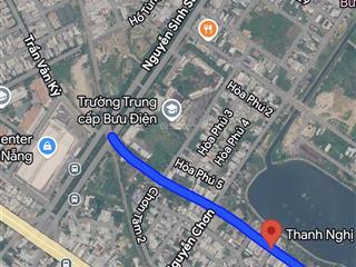 Đất đường 10m5 thanh nghị , hoà minh . dt 180m2 ngang 9m , gả nhanh 12,5t