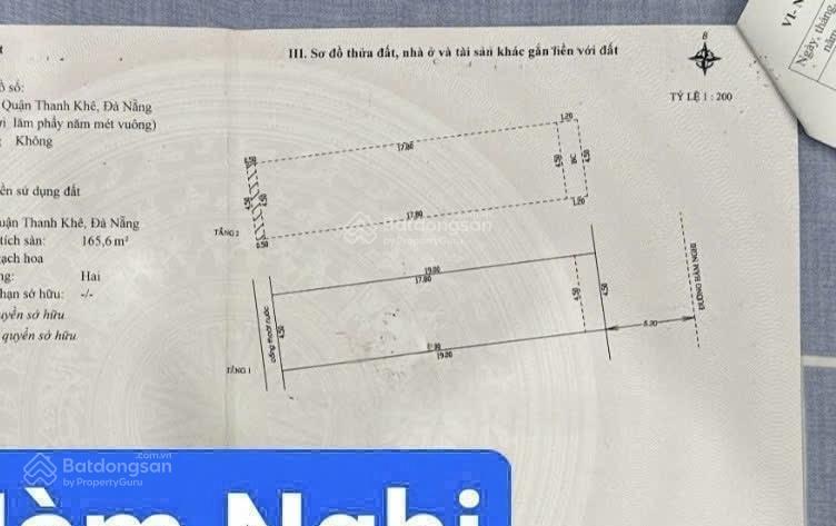 Nhà 2 tầng mặt tiền hàm nghi, gần nguyễn văn linh. s= 86m2 giá 22 tỷ