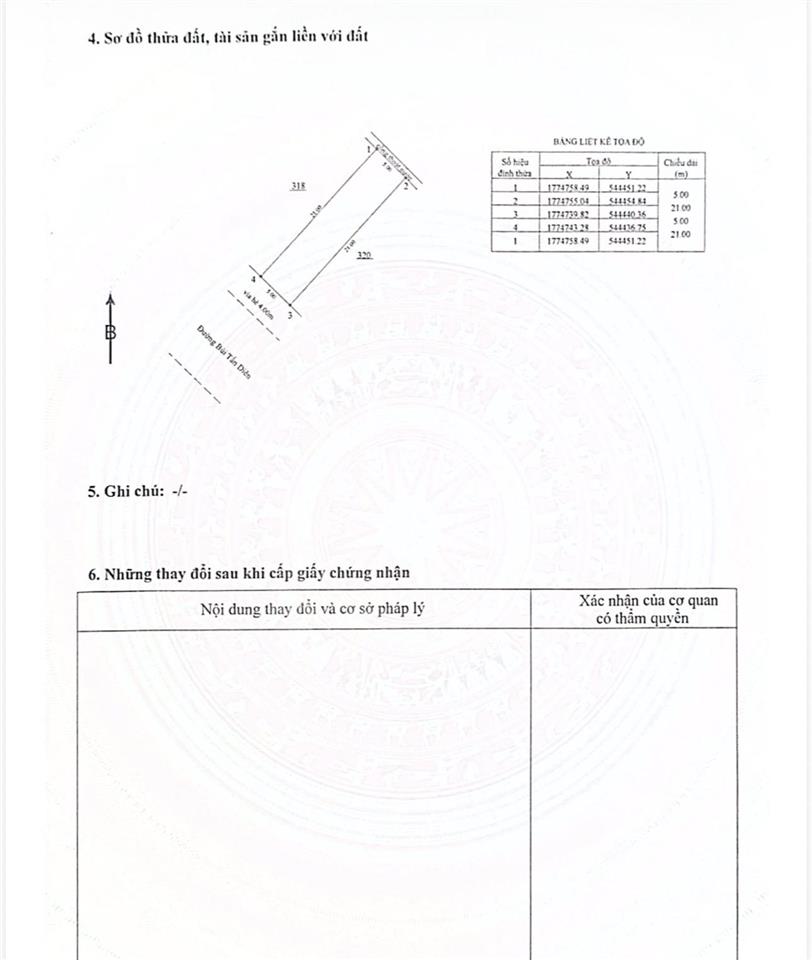 Đất đường 10m5 bùi tấn diên. khu phước lý  dt 105m2 ngang 5m, hướng tây nam, giá nhanh 4,9