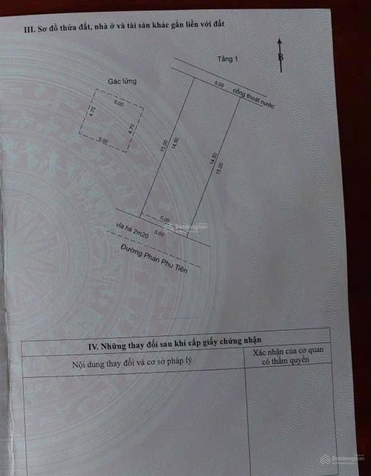 Nhà gác đúc phan phu tiên, thanh khê, gần biển nguyễn tất thành. dt 75m2 ngang 5m,