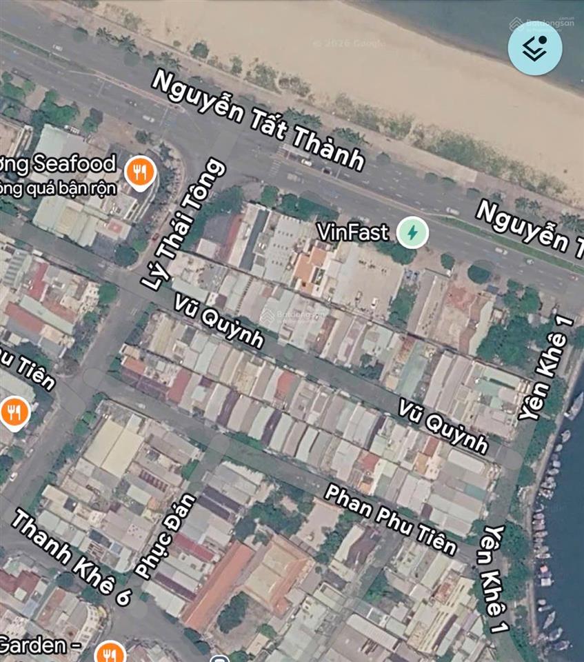 Nhà gác đúc phan phu tiên, thanh khê, gần biển nguyễn tất thành. dt 75m2 ngang 5m,