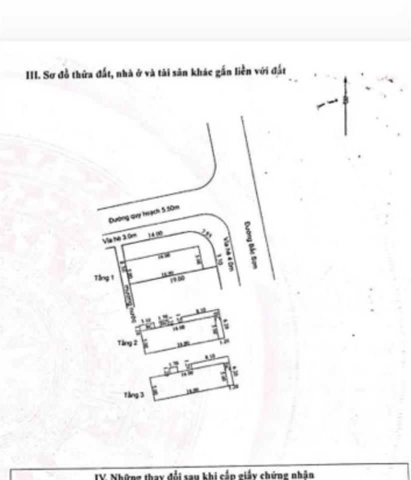 Nhà 3 tầng 2 mặt tiền đường bắc sơn, cẩm lệ  dt 156m2 ngang 8m5
 nhà xây ở kiên cố, gồm 3pn,