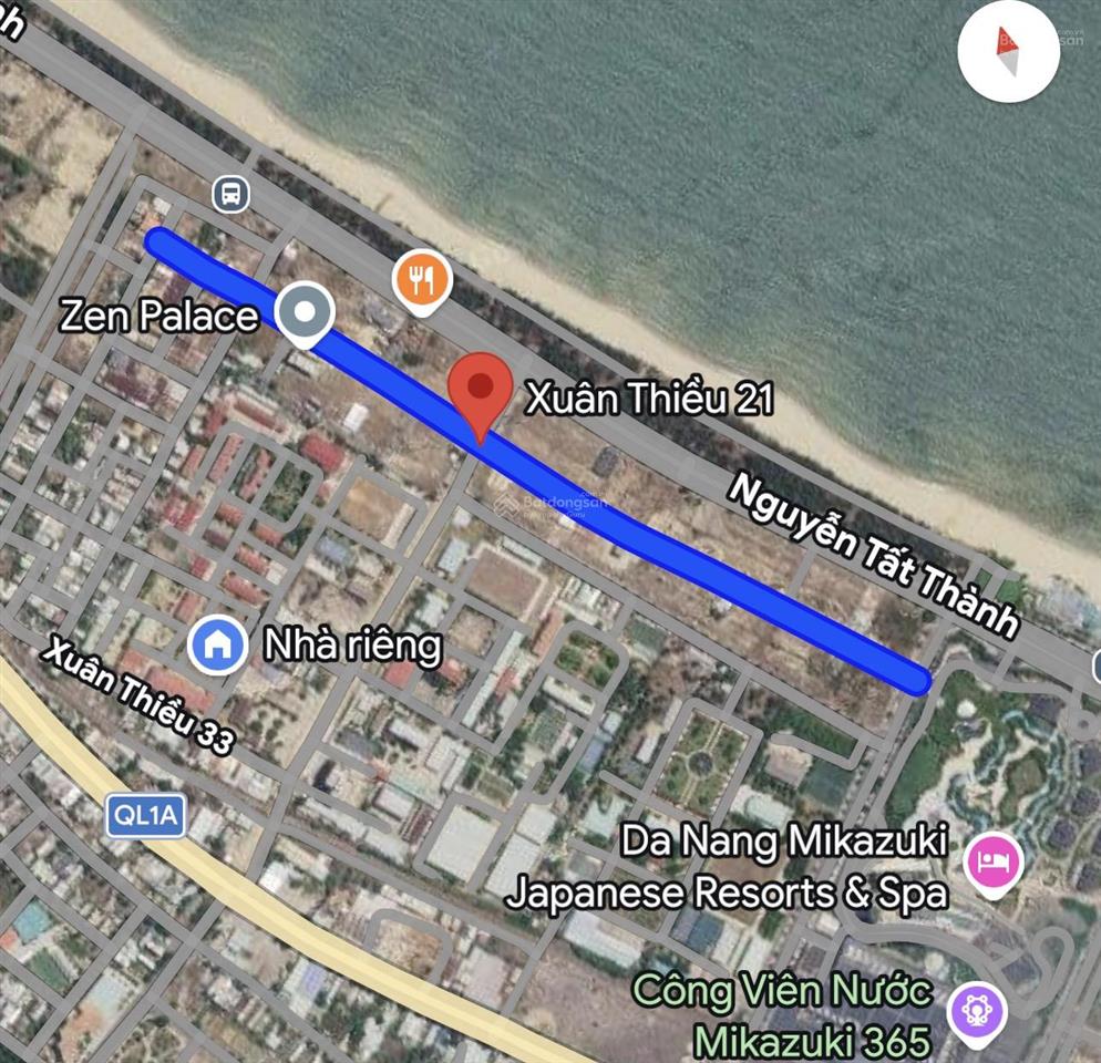 Đất đường 7m5 xuân thiều 21. song song nguyễn tất thành. cách biển vài bước chân
