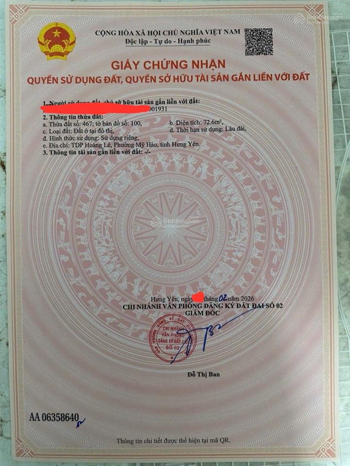 Bán gấp lô đất vùng lõi đô thị mỹ hào. đường rộng 3m