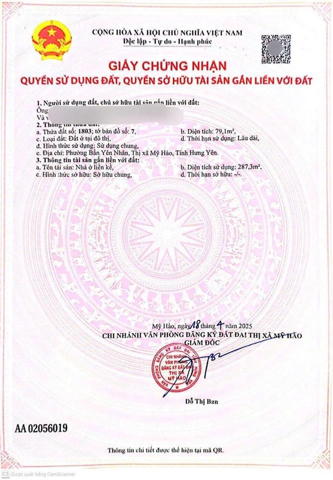 Bán gấp đất và nhà phố 4 tầng tại đường nguyễn lân  mỹ hào