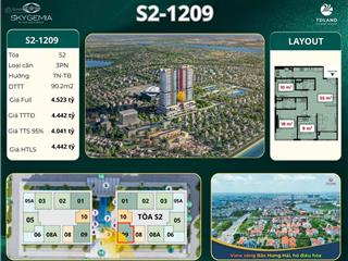 Sở hữu căn hộ 3 pn góc ở sky gemia chỉ với hơn 1 tỷ xíu vốn tự có ban đầu