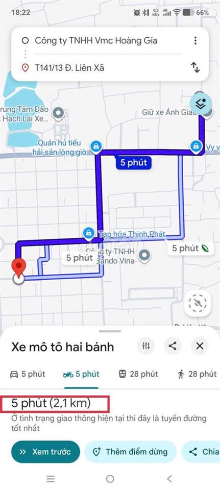 nhà độc lập cạnh CV Trụ Nhọn, 2 Phòng ngủ đường xe tải 150m2