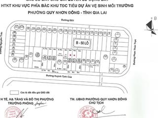 Bán nhanh lô đất mặt tiền huỳnh tịnh của  khu tiểu vsmt quy nhơn
