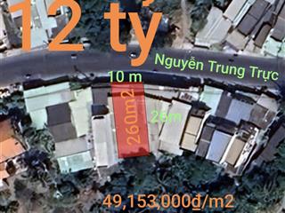 Bán đất thổ cư mặt tiền nguyễn trung trực giá 12 tỷ