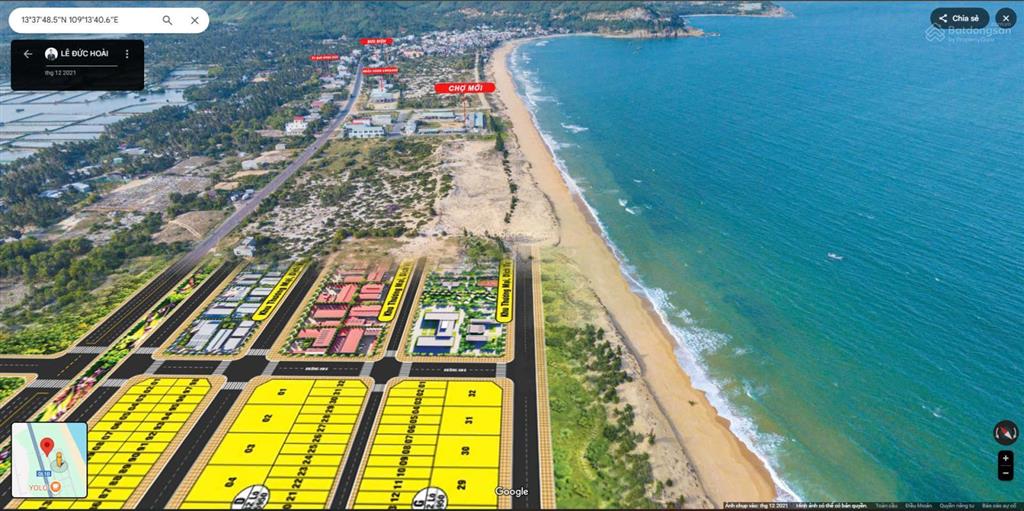 Chính chủ cần bán đất nền sổ đỏ biển kdc xuân hải, phú yên