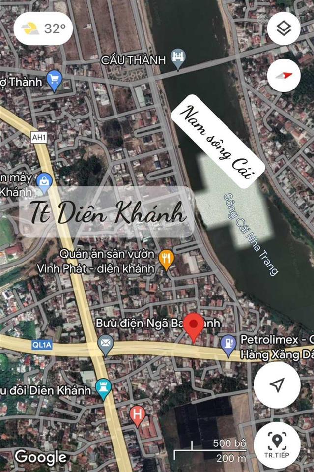 Chính chủ cần gấp bán mảnh đất mặt đường lớn thị trấn diên khánh, tỉnh khánh hòa