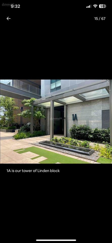 Bán căn hộ 1pn, 1wc tại linden residences, 17 tỷ, 55,4 m2