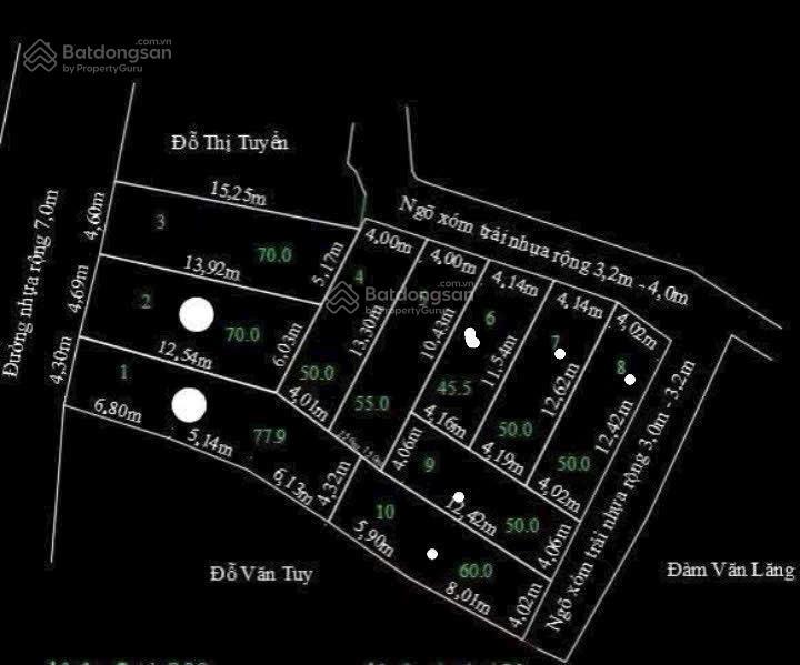 Bán đất tại tdp lâm động 2, trục đường lâm động, 2,3 tỷ, 77,9m2, giá siêu hời! hot!