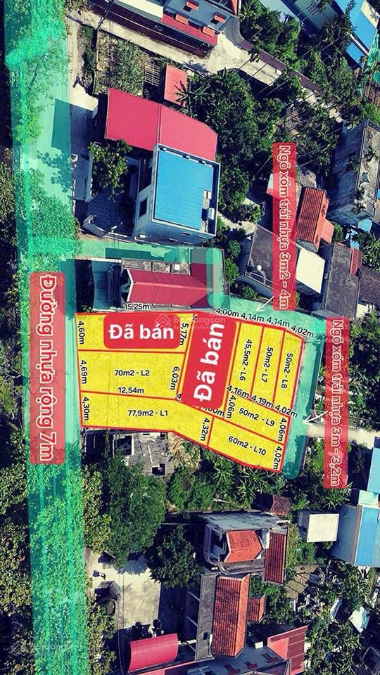 Bán đất tại tdp lâm động 2, trục đường lâm động, 2,3 tỷ, 77,9m2, giá siêu hời! hot!