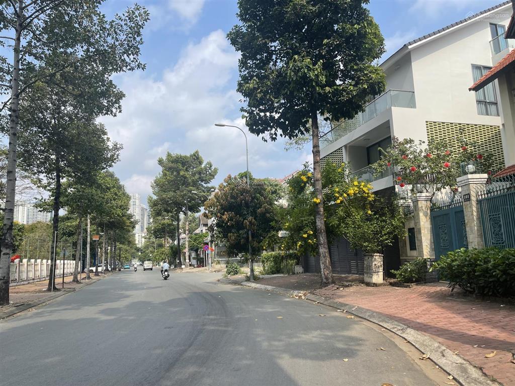 Hàng hiếm biệt thự 2 mặt đường dương văn an, kđt an phú an khánh, q2 diện tích 237m2. đối diện cv