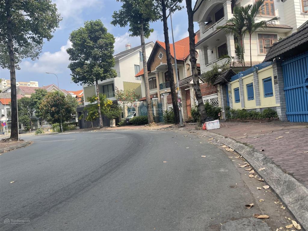 Hàng hiếm biệt thự 2 mặt đường dương văn an, kđt an phú an khánh, q2 diện tích 237m2. đối diện cv