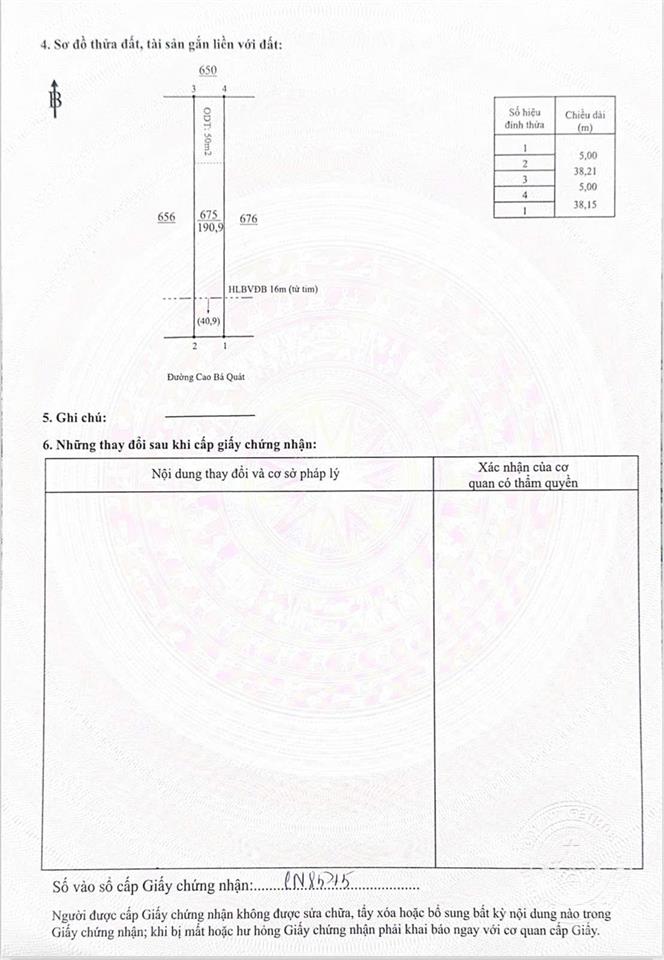 Còn 1 lô cuối cùng mặt tiền đường cao bá quát chơn thành tp. đồng nai bán giá 500 triệu.