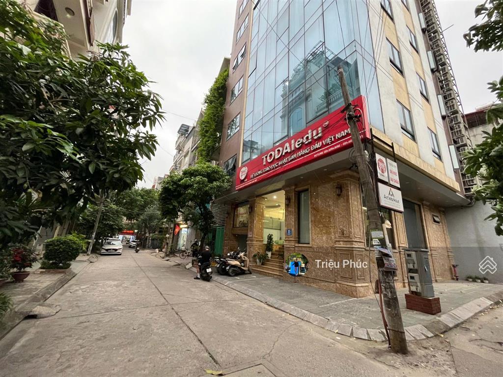 Bán căn góc ngõ 106 hoàng quốc việt  mặt tiền 8m  7 tầng  3 ô tô tránh  kinh doanh đỉnh  29 tỷ