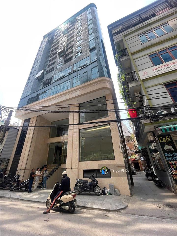 Chủ thiện chí bán toà văn phòng lô góc lê văn lương  xây mới 10 tầng  mặt tiền 12m  giá 79 tỷ tl