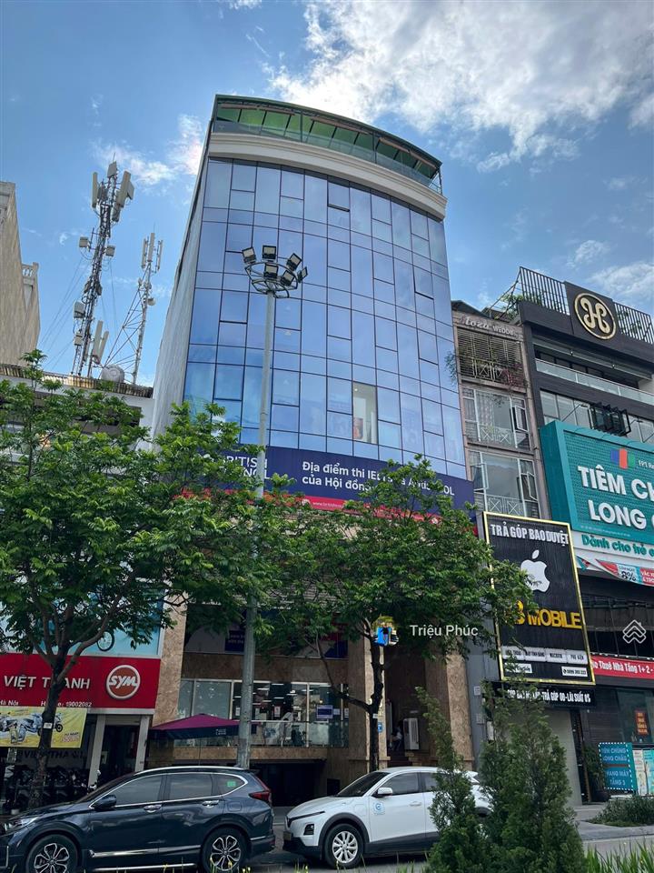 Bán tòa nhà mặt phố nguyễn văn huyên  cầu giấy  200m2  xây mới 10 tầng  vỉa hè 8m  giá 179 tỷ