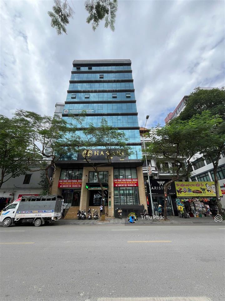 Chủ cần kinh tế bán tòa văn phòng mặt phố quận cầu giấy  400m  9 tầng  mặt tiền 12m  giá 175 tỷ