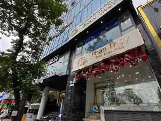 Bán tòa văn phòng mặt phố lớn quận cầu giấy 380m2  mặt tiền 15m  xây mới 9 tầng  giá 175 tỷ