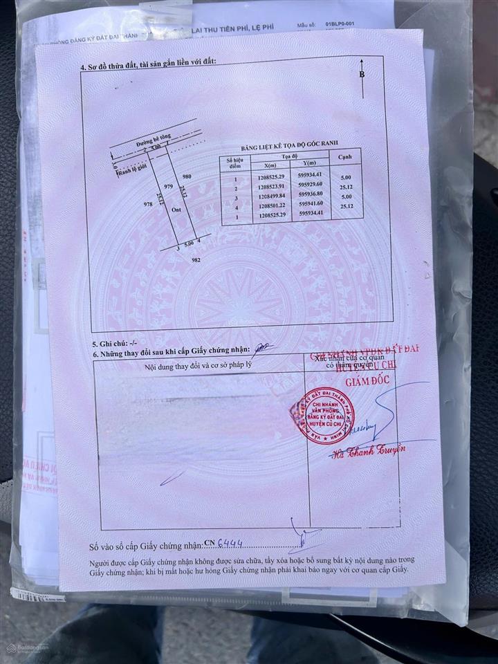 Lô đất 125m2 thổ cư 115m2 giá 2.35 tỷ