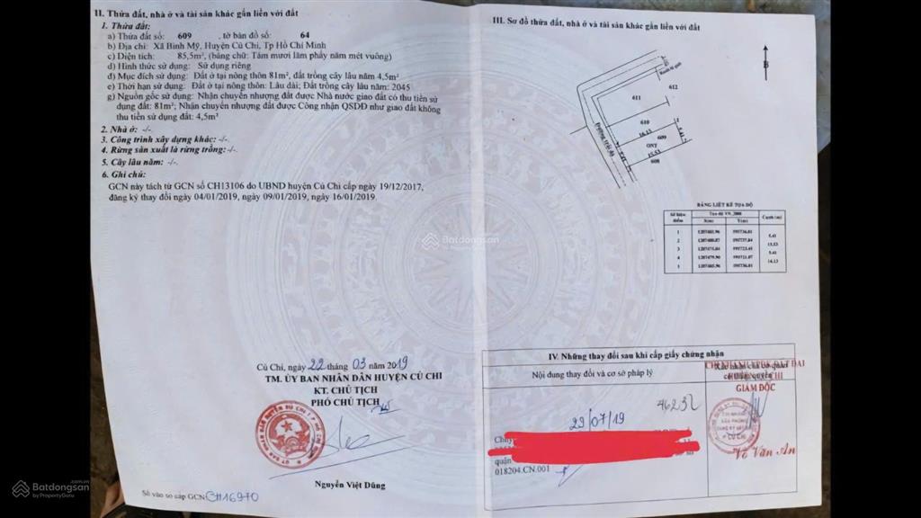 Lô đất sổ riêng 1,53 tỷ 80m2 thổ cư