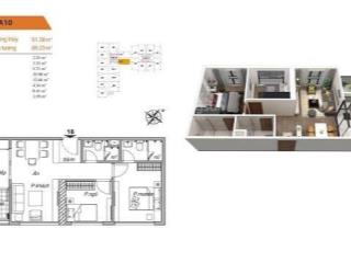 Căn hộ bea sky ban công đông nam mát mẻ  view công viên